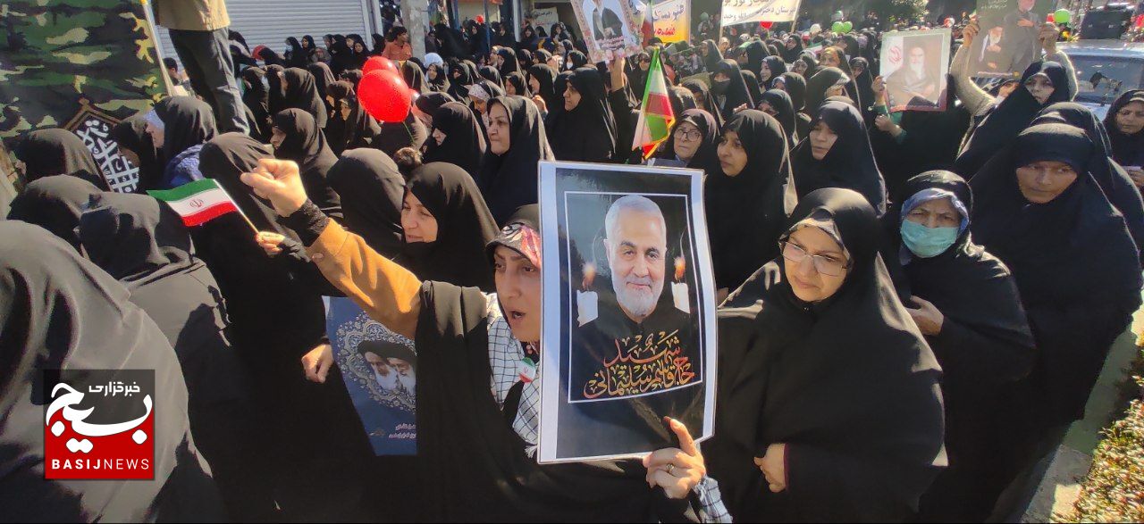 مردم گیلان در جشن ۴۵ سالگی انقلاب حماسه آفریدند