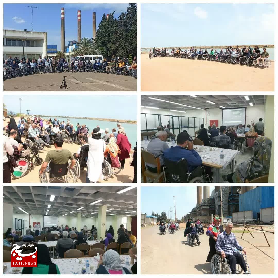 جانبازان و معلولين ضايعه نخاعي استان مازندران از نيروگاه نكا بازدید کردند