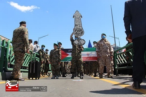 حضور پرشور و حماسی بسیجیان دریادل ناحیه شهید رجایی در راهپیمایی روز قدس