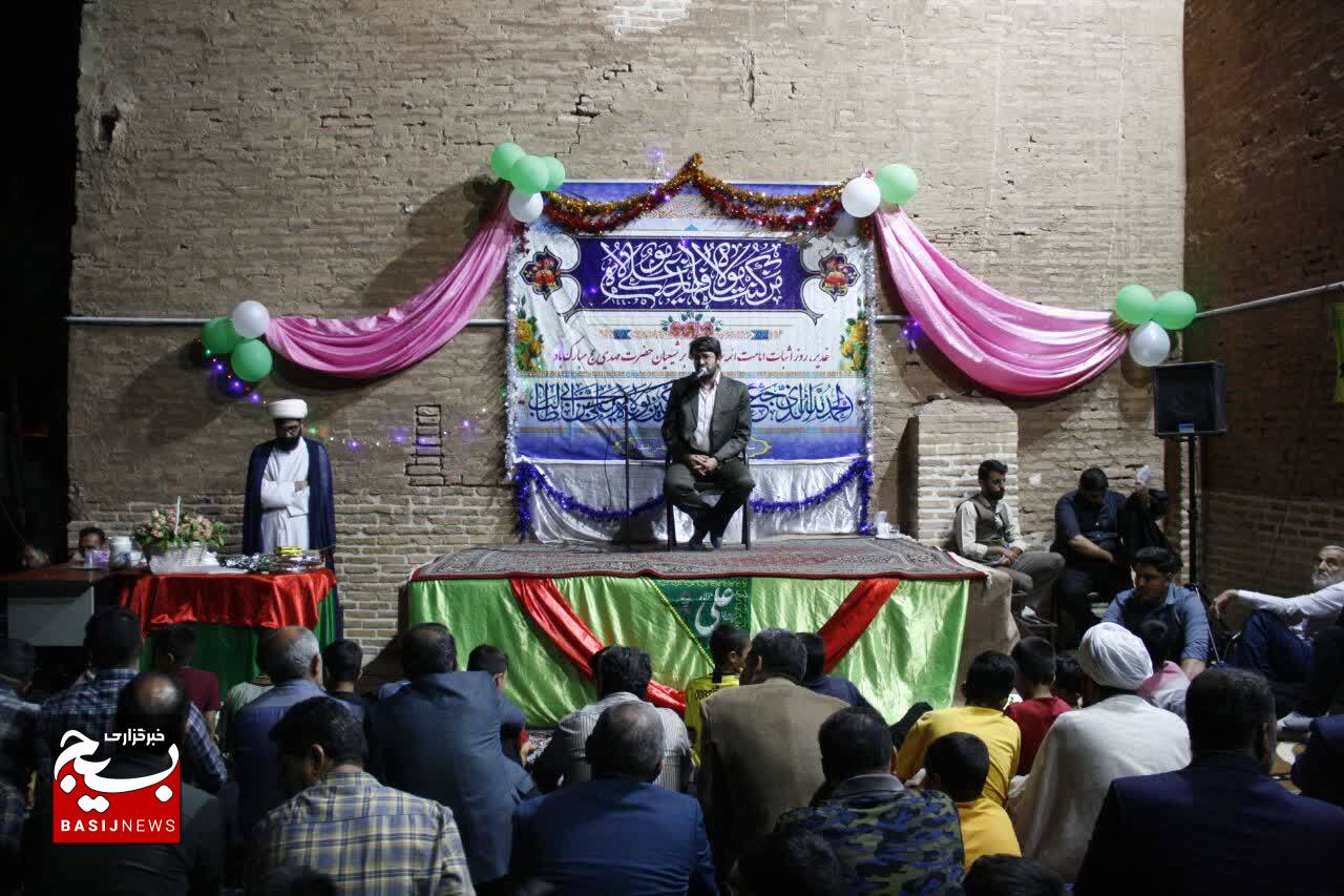 برگزاری جشن بزرگ عید غدیر در صحن امامزادگان زید ورحمان(ع) شهر پنگ آباد+تصاویر