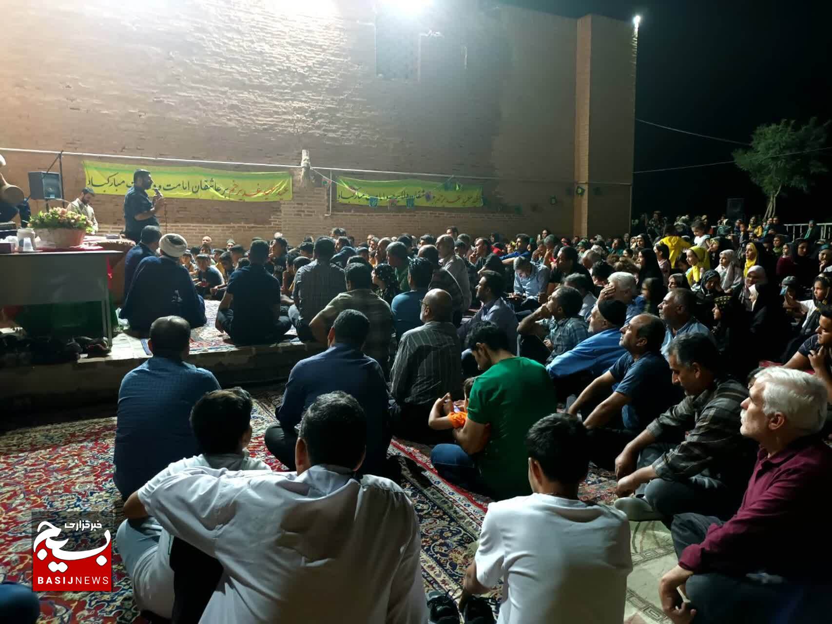 برگزاری جشن بزرگ عید غدیر در صحن امامزادگان زید ورحمان(ع) شهر پنگ آباد+تصاویر