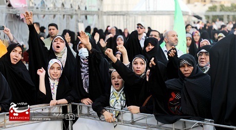 اجتماع بزرگ مردمی عفاف و حجاب در میدان آیینی امام حسین علیه السلام