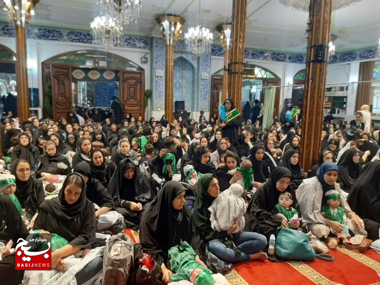 اینجا شیرخوارگان حسینی میدان دار هستند + عکس