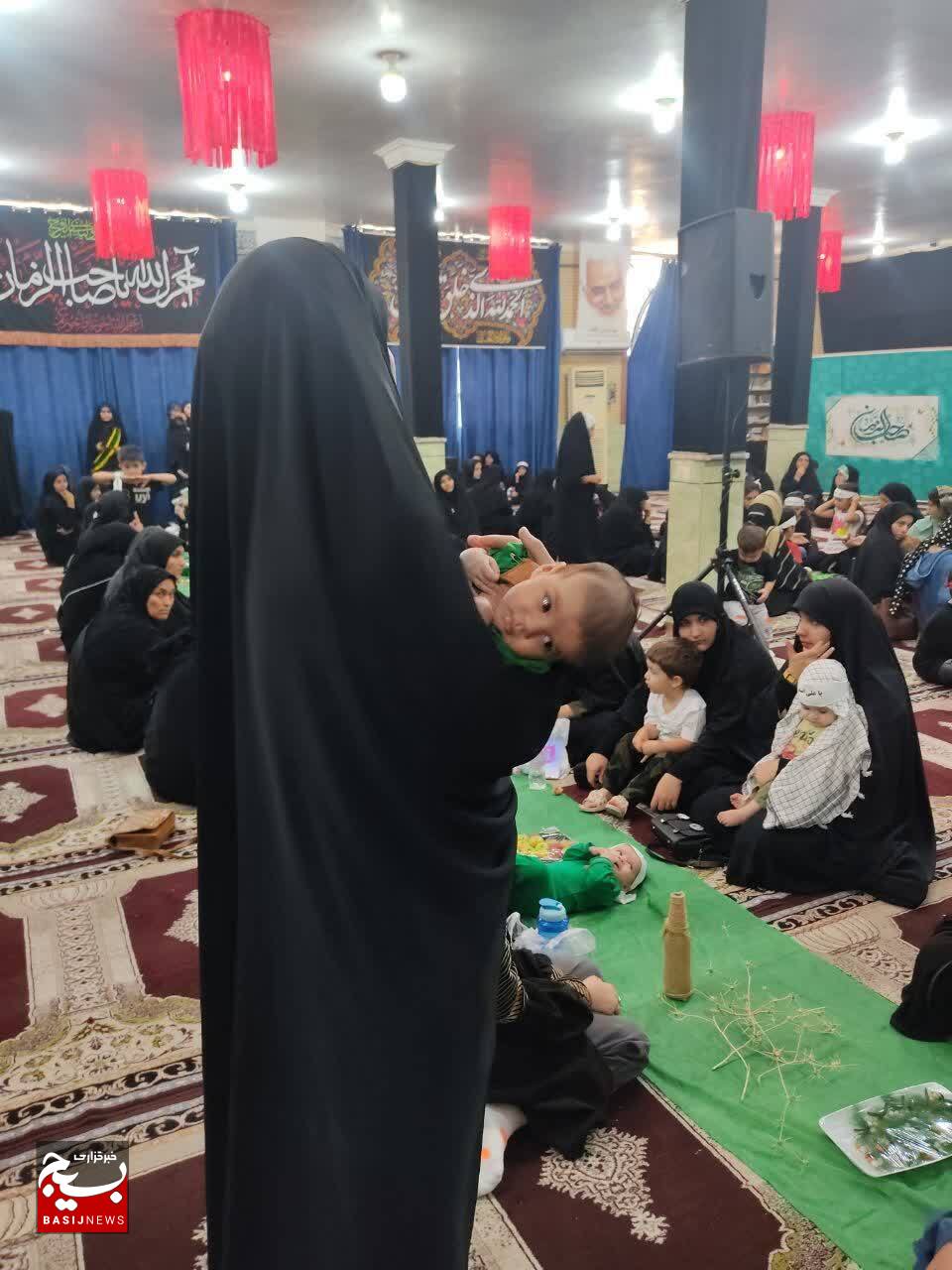 برگزاری مراسم شیرخوارگان حسینی در باغملک