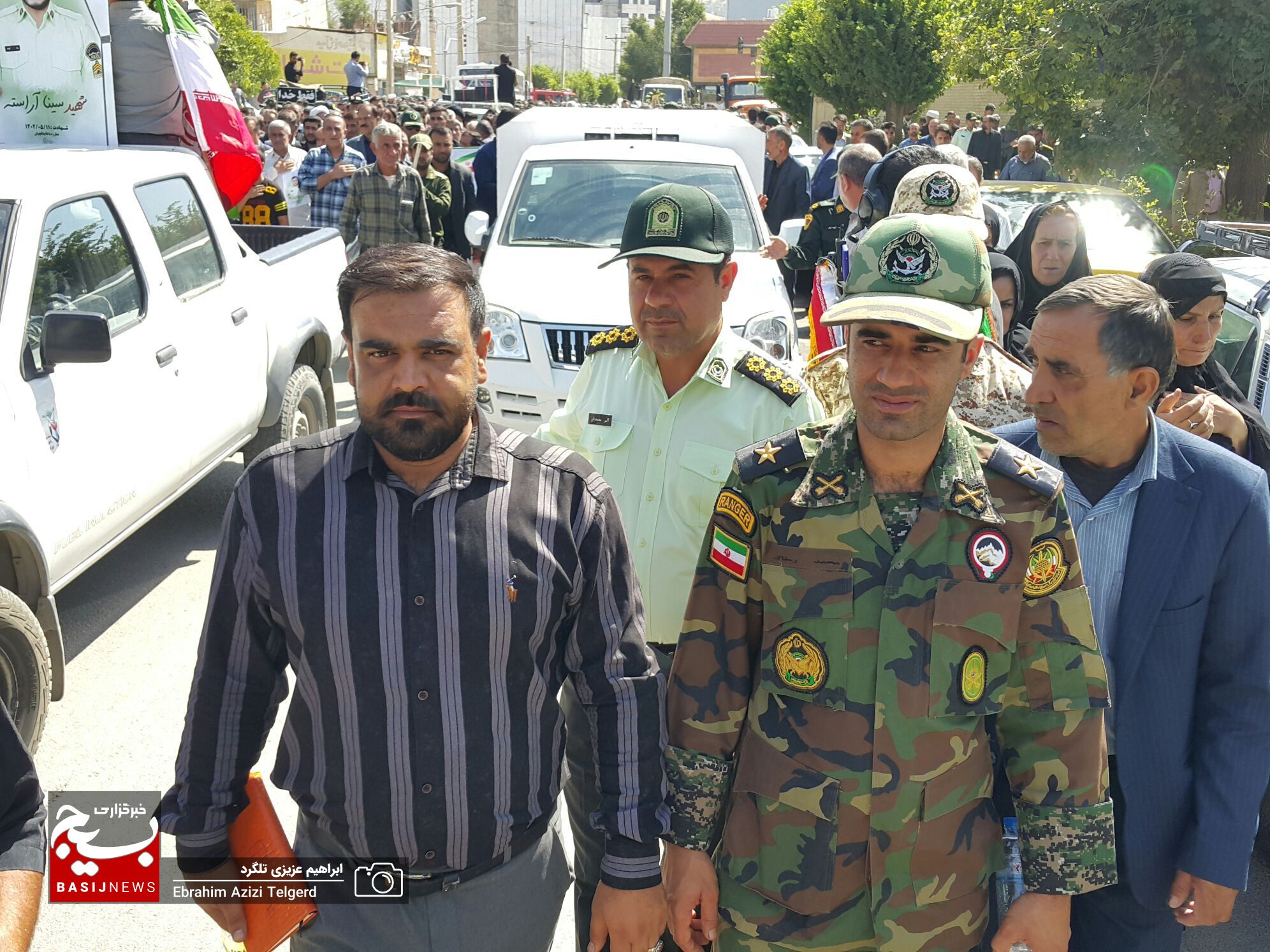 تشییع و خاکسپاری باشکوه شهید مدافع امنیت در یاسوج