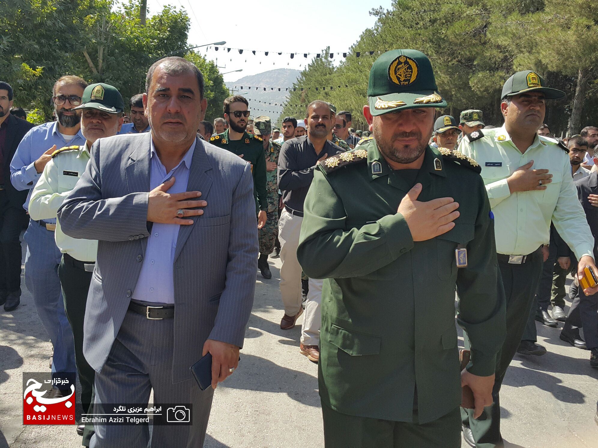 تشییع و خاکسپاری باشکوه شهید مدافع امنیت در یاسوج