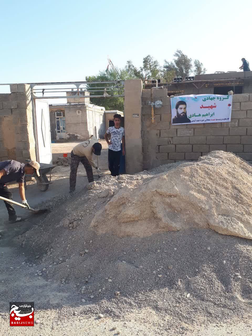اردوی جهادگران در ماه محرم  در روستای دهملا  هندیجان