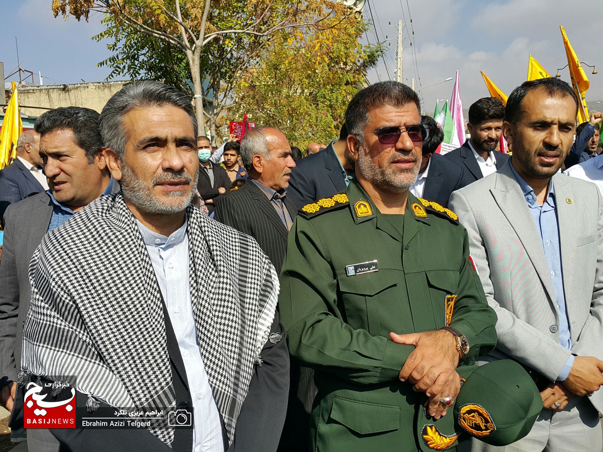 تصاویری باشکوه از راهپیمایی ۱۳ آبان‌ در یاسوج
