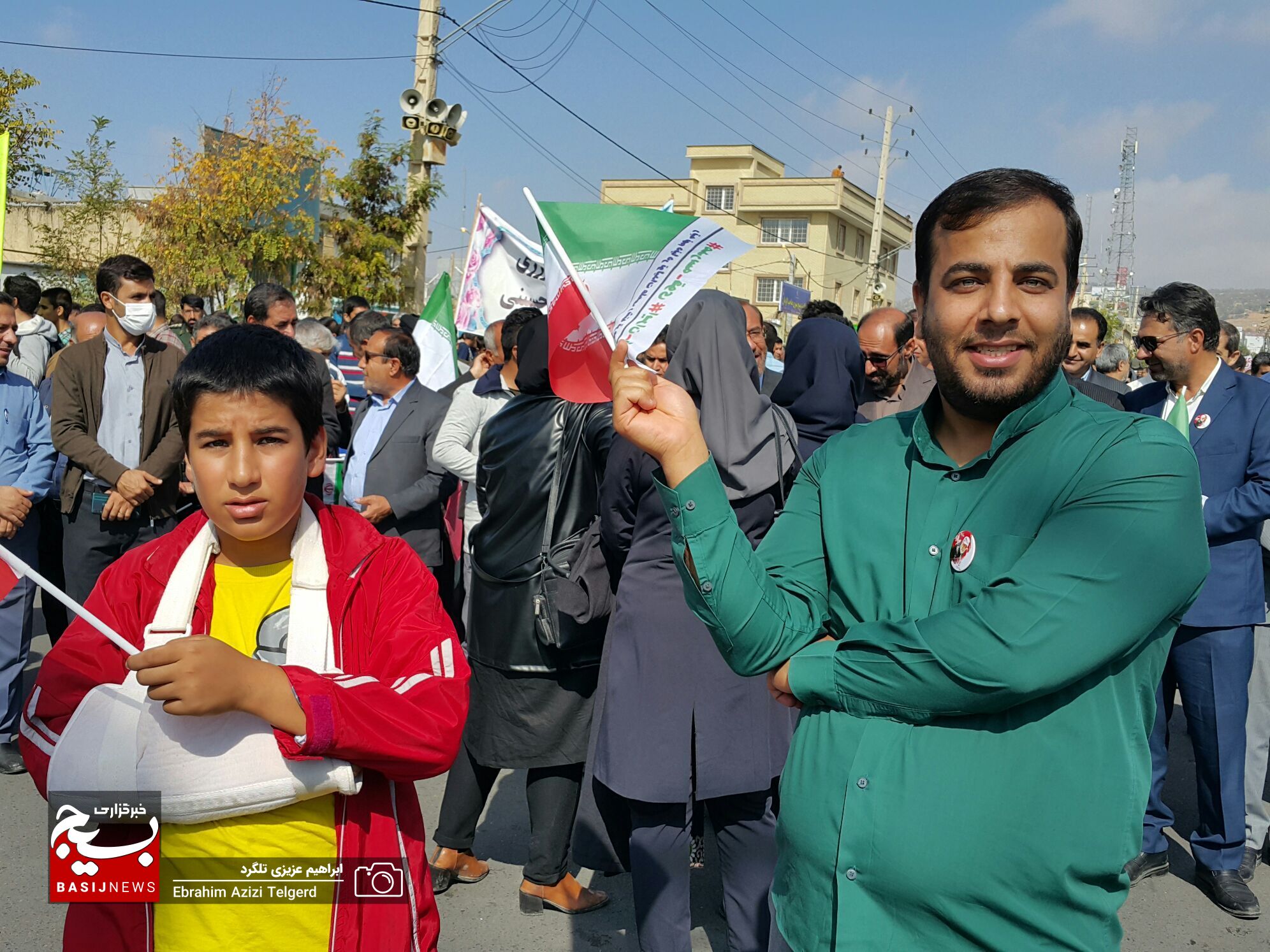 تصاویری باشکوه از راهپیمایی ۱۳ آبان‌ در یاسوج