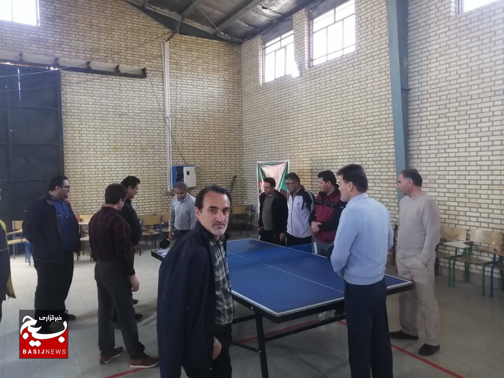 برگزاری مسابقات ورزشی ویژه اساتید بسیجی دانشگاه فنی و حرفه ای استان