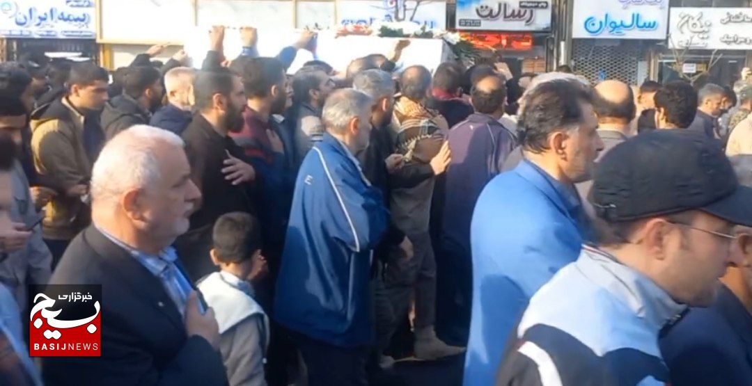 مراسم تشییع پیکر شهید مدافع حرم محمد رضا یعقوبی در رشت