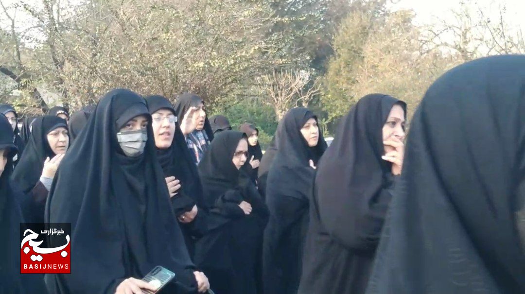 مراسم تشییع پیکر شهید مدافع حرم محمد رضا یعقوبی در رشت