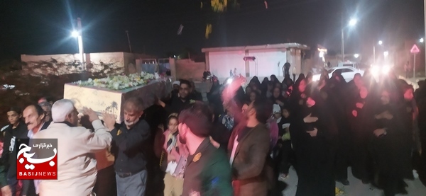 شهید گمنام مهمان مردم روستای محمدعامری شد