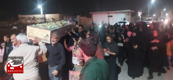 شهید گمنام مهمان مردم روستای محمدعامری شد