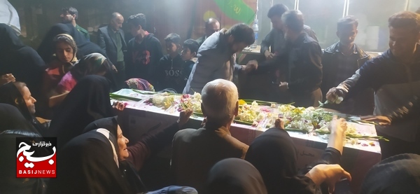 شهید گمنام مهمان مردم روستای محمدعامری شد