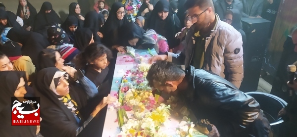 شهید گمنام مهمان مردم روستای محمدعامری شد