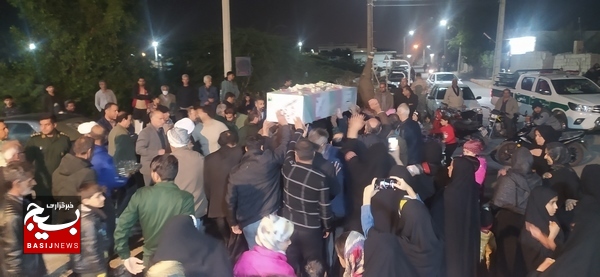 شهید گمنام مهمان مردم روستای محمدعامری شد