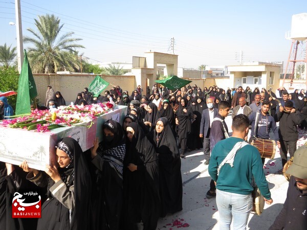 مدرسه دخترانه حضرت خدیجه کبری روستای جائینک میزبان شهید گمنام شد