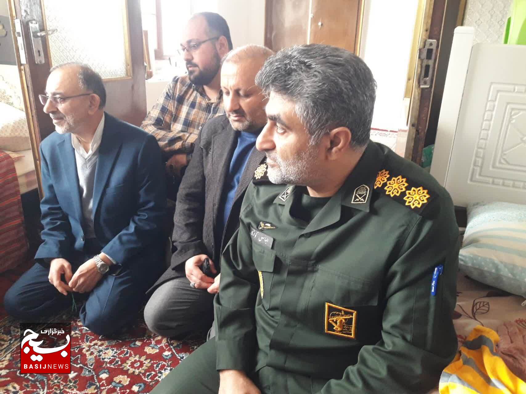 دیدار با خانواده شهیدان در لنگرود
