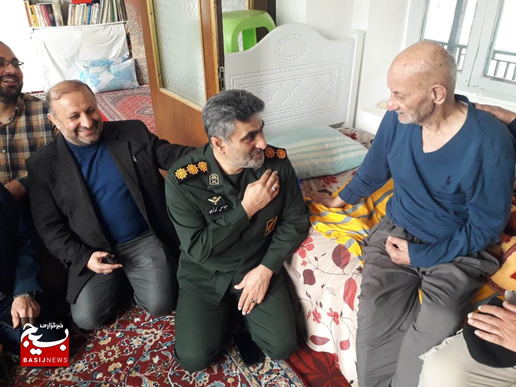 دیدار با خانواده شهیدان در لنگرود