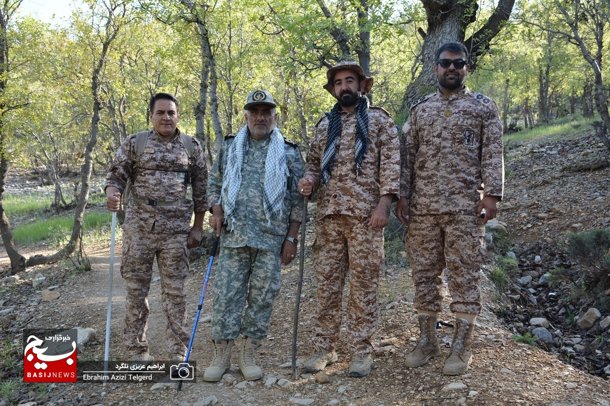 کوهپیمایی و صعود رزمندگان تیپ 48 فتح به قله دوگوش آبشار یاسوج