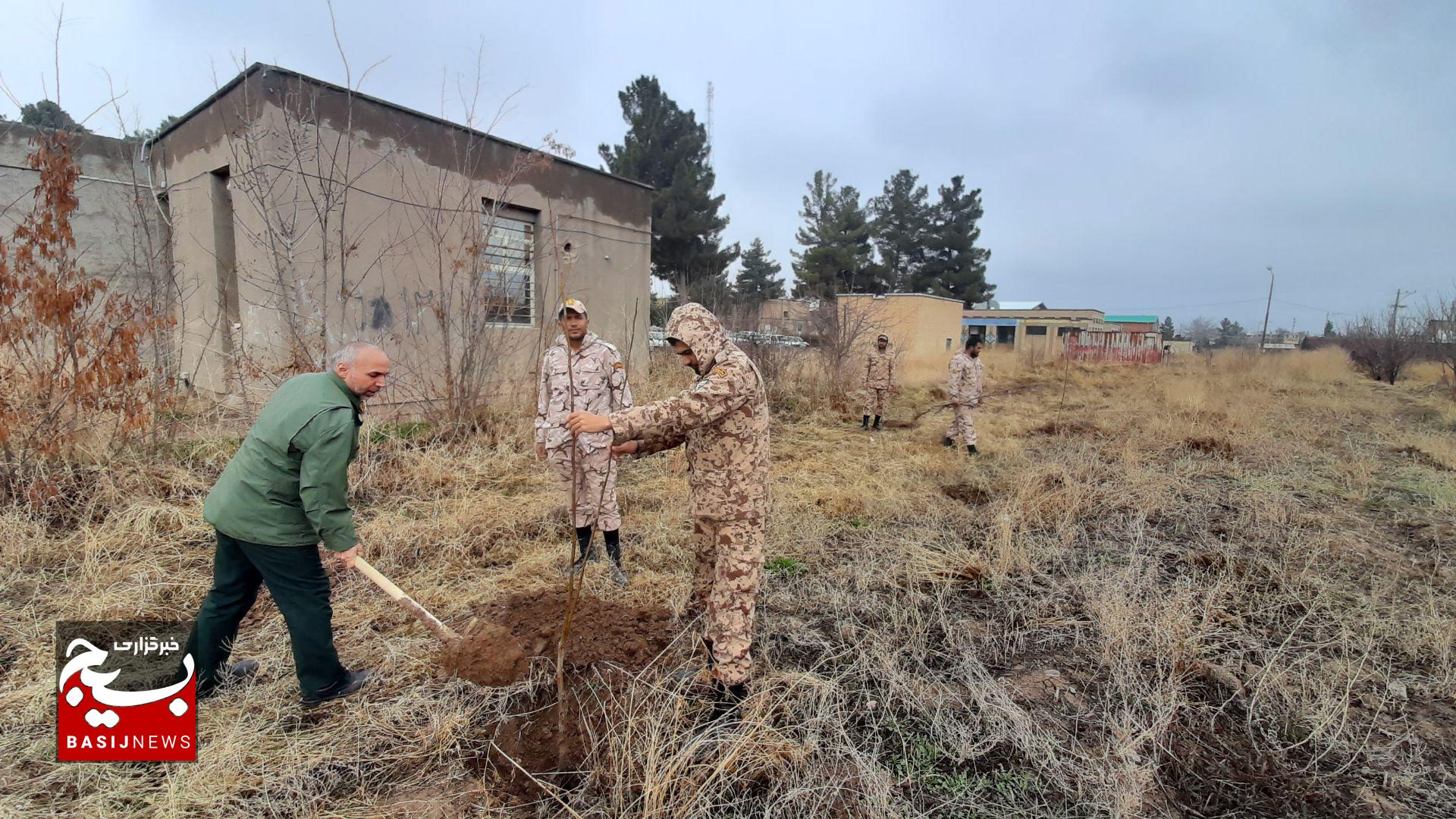 کاشت ۶٠۶٧ اصله نهال به همت گروههای جهادی و بسیجیان در قوچان کاشت ۶٠۶٧ اصله نهال به همت گروههای جهادی و بسیجیان در قوچان