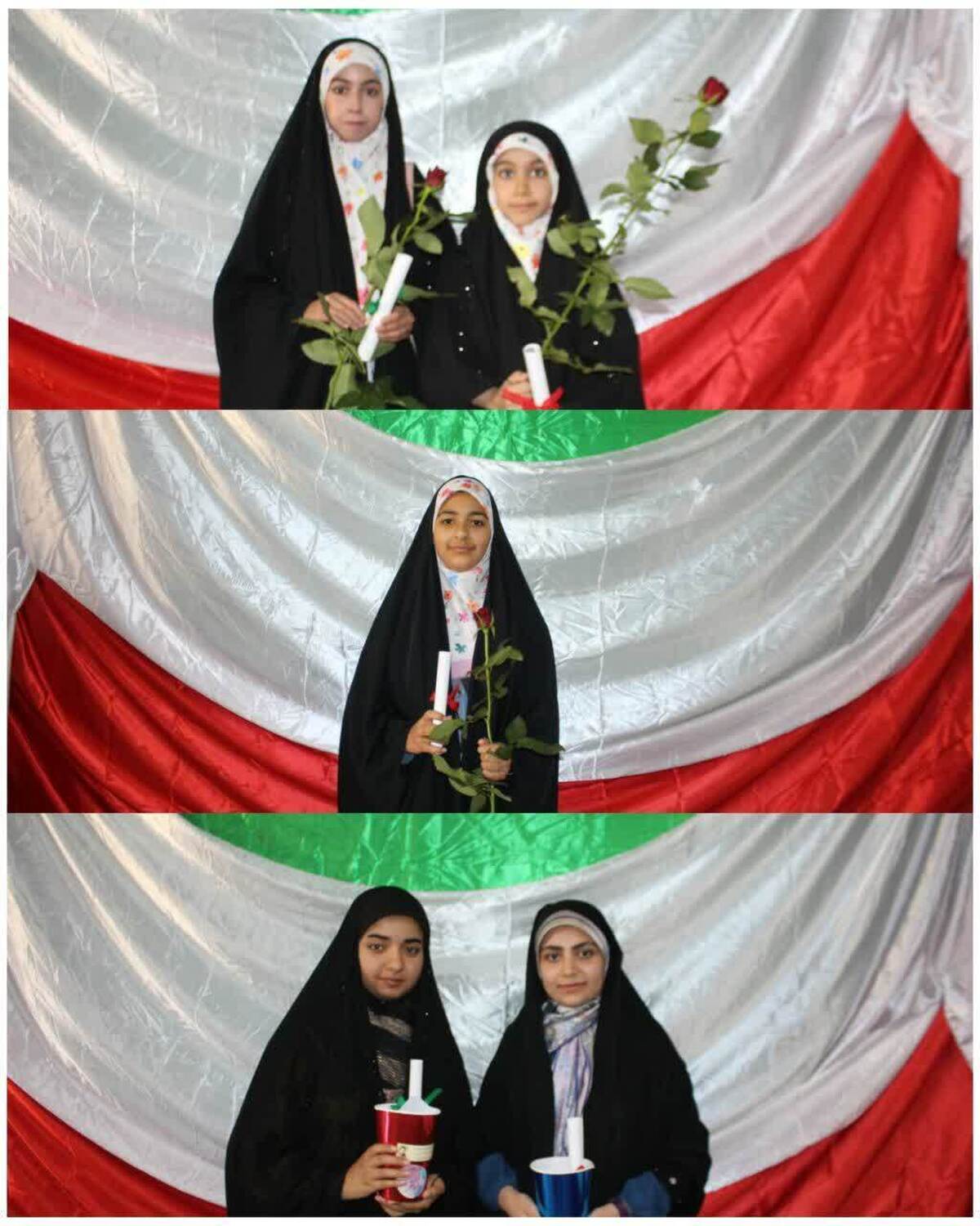 قاب حجاب دختران شهر پیامبر باران /برای دختران باید الگوسازی کرد