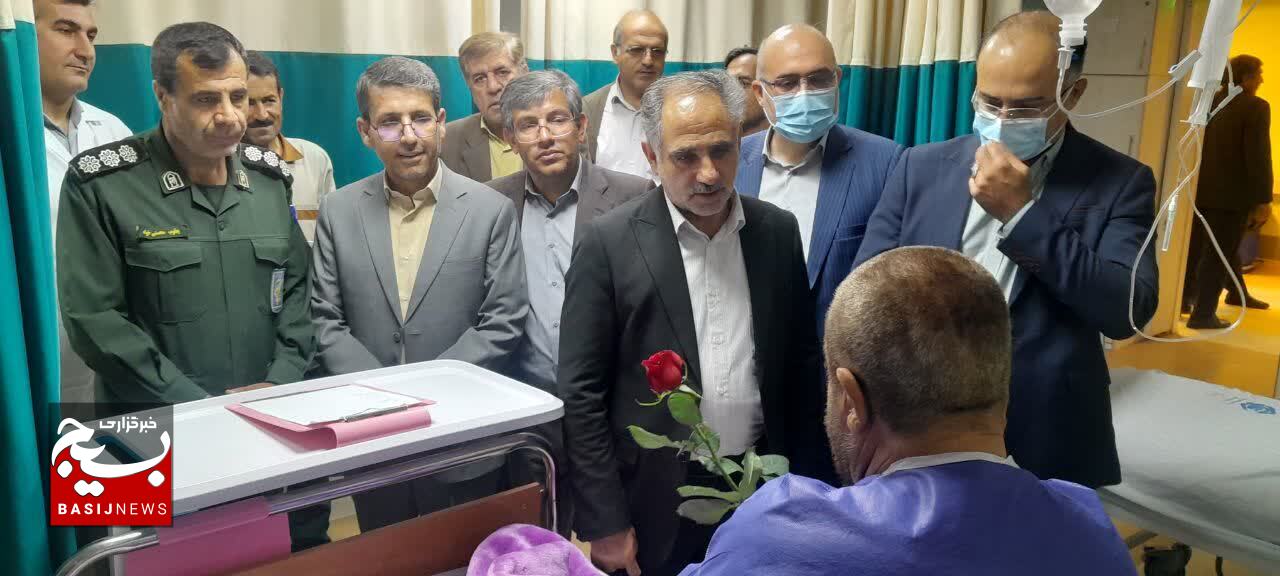 از دیدار جامعه کارگری استان با جانبازان بیمارستان سلمان یاسوج تا میز خدمت