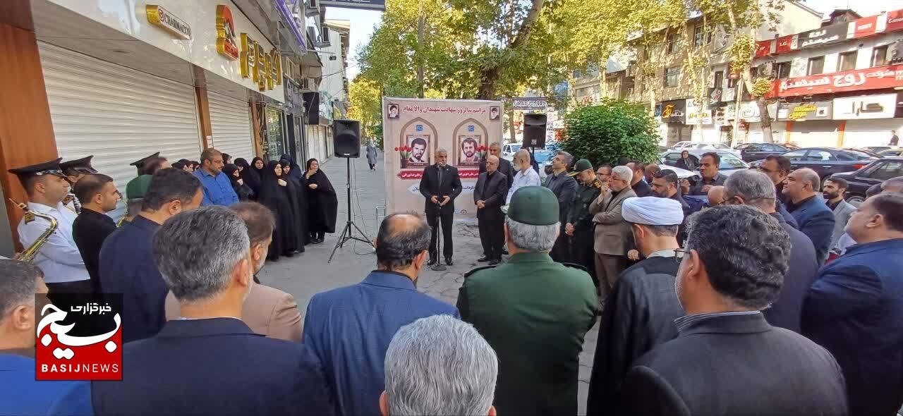 مراسم گلباران محل شهادت شهیدان انصاری (استاندار گیلان )و نورانی (معاون استاندار) مراسم گلباران محل شهادت شهیدان انصاری (استاندار گیلان )و نورانی (معاون استاندار)