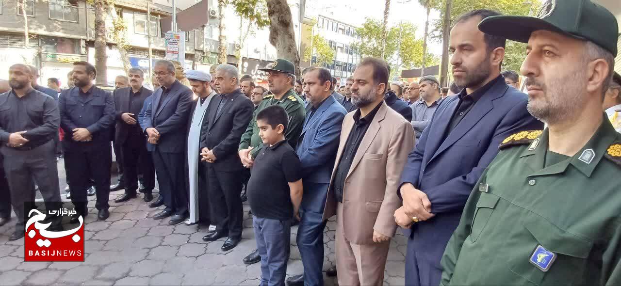 مراسم گلباران محل شهادت شهیدان انصاری (استاندار گیلان )و نورانی (معاون استاندار) مراسم گلباران محل شهادت شهیدان انصاری (استاندار گیلان )و نورانی (معاون استاندار)