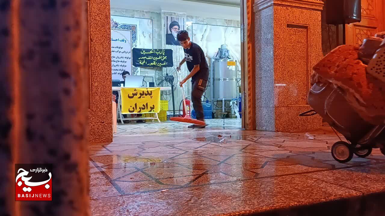 داستان دلدادگی خادمین حسینی در موکب سیدالشهدای اوقاف استان قزوین