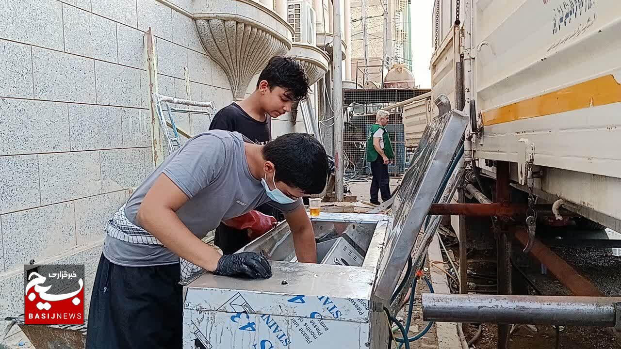 داستان دلدادگی خادمین حسینی در موکب سیدالشهدای اوقاف استان قزوین