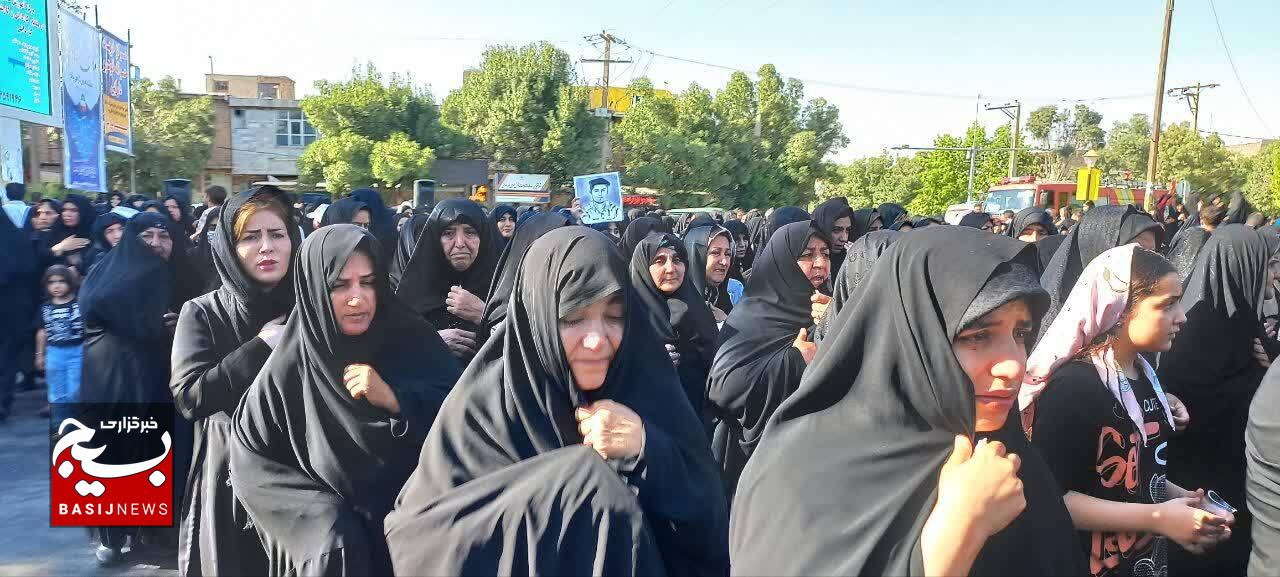 مراسم وداع با شهید مدافع وطن “فرشید میریان” در دلفان