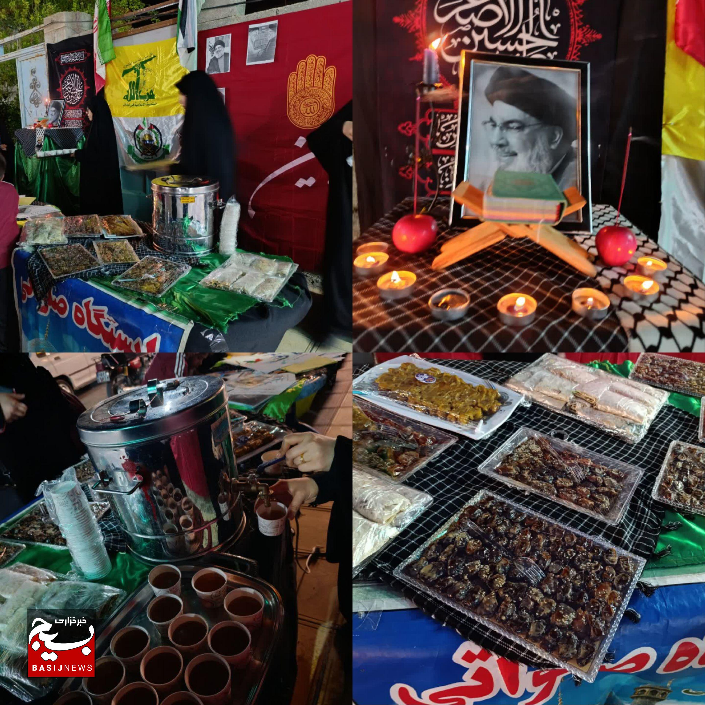برپایی ایستگاه صلواتی و نقاشی کودکان