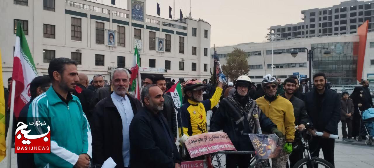 مشهد مقدس یک صدا در حمایت از لبنان و فلسطین +فیلم و عکس