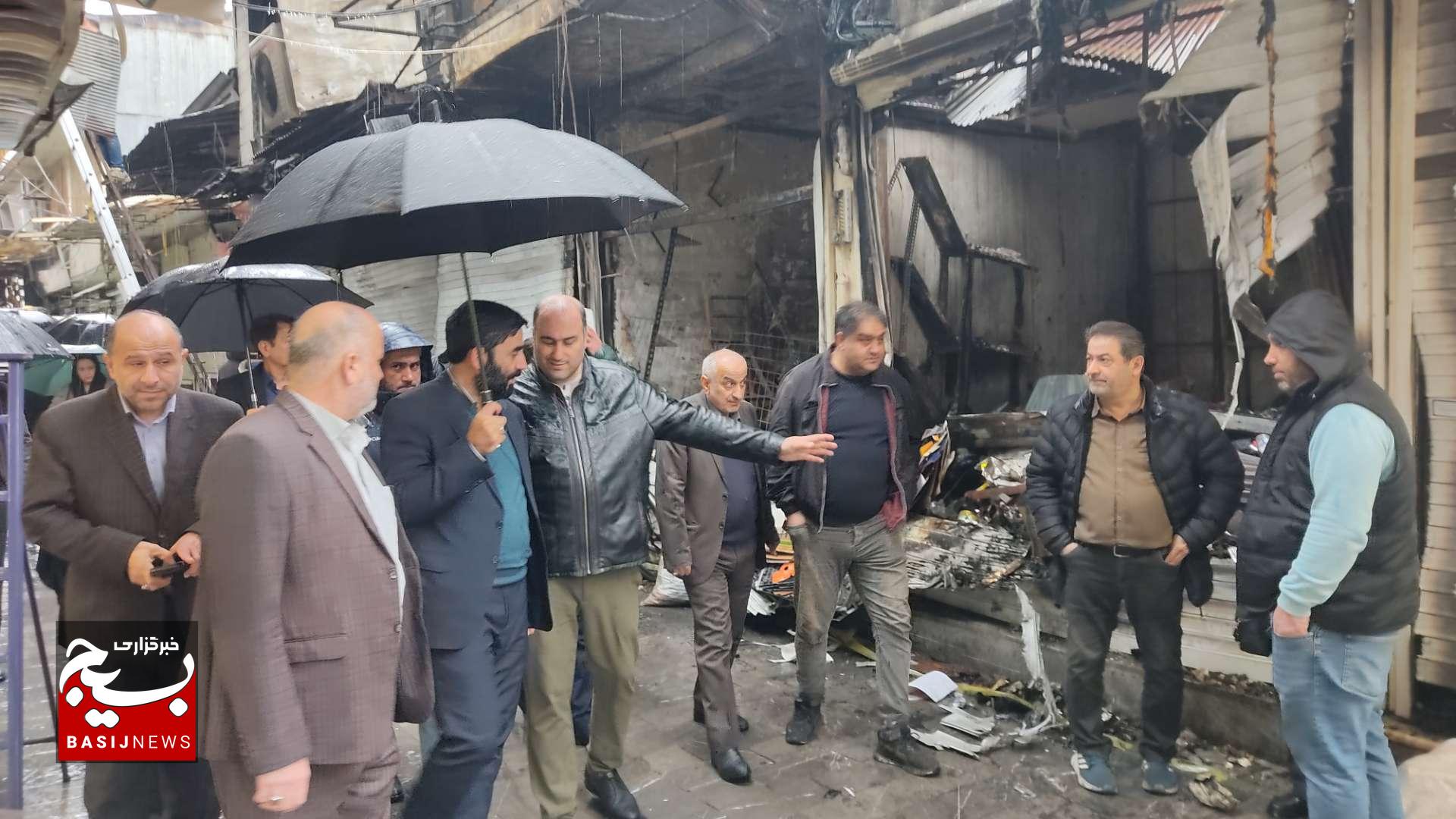 بازدید رئیس سازمان بسیج اصناف کشور  از بازار رشت