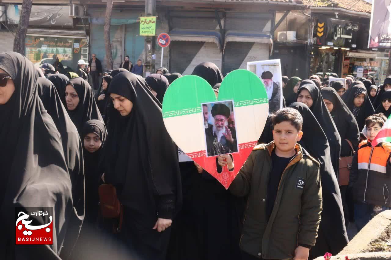 برپایی دسته عزاداری  در پی شهادت قائد امت،امام خامنه ای ( قدس سره) در لنگرود