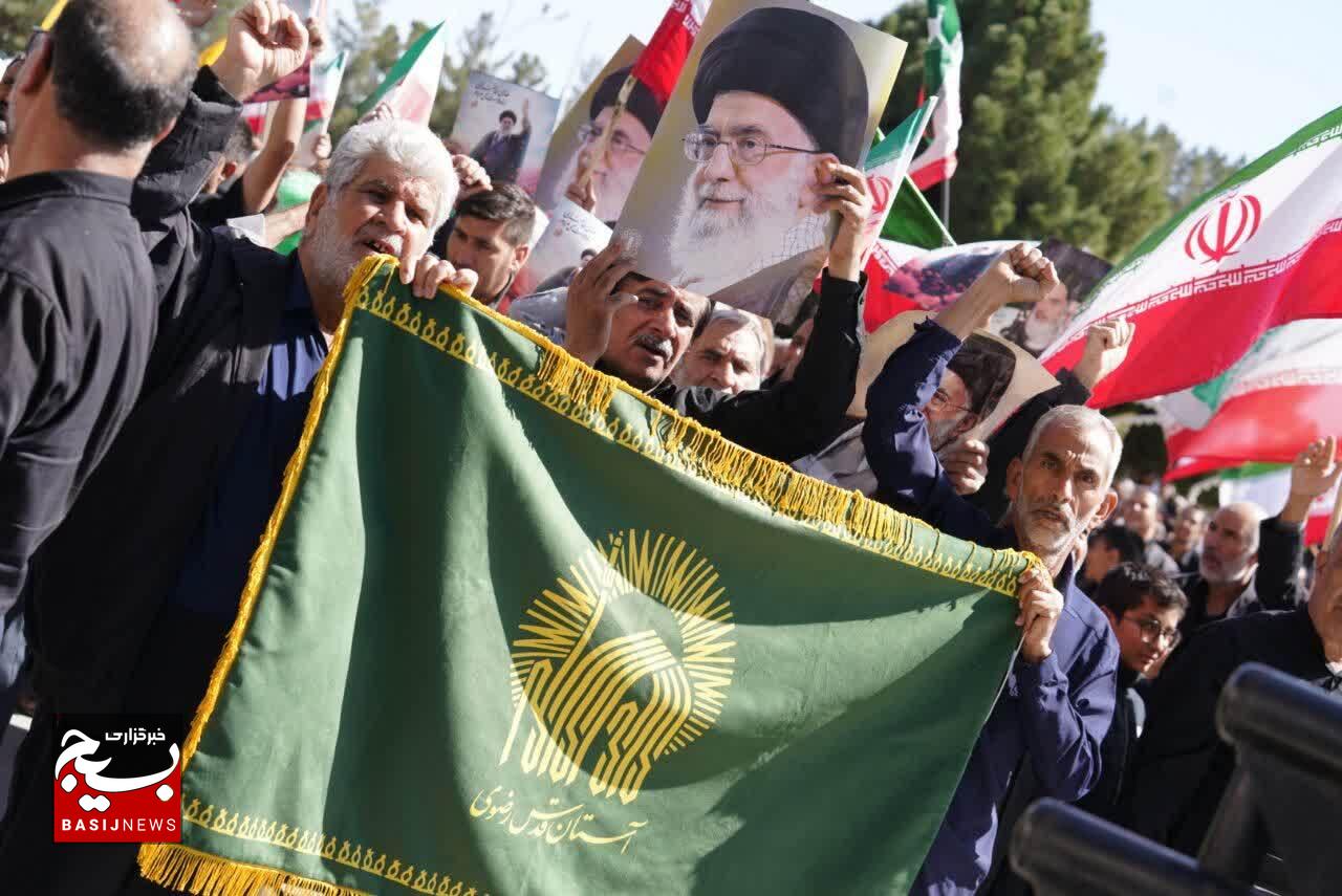 راهپیمایی مردم کرمان علیه جنایات آمریکایی صهیونیستی در کرمان