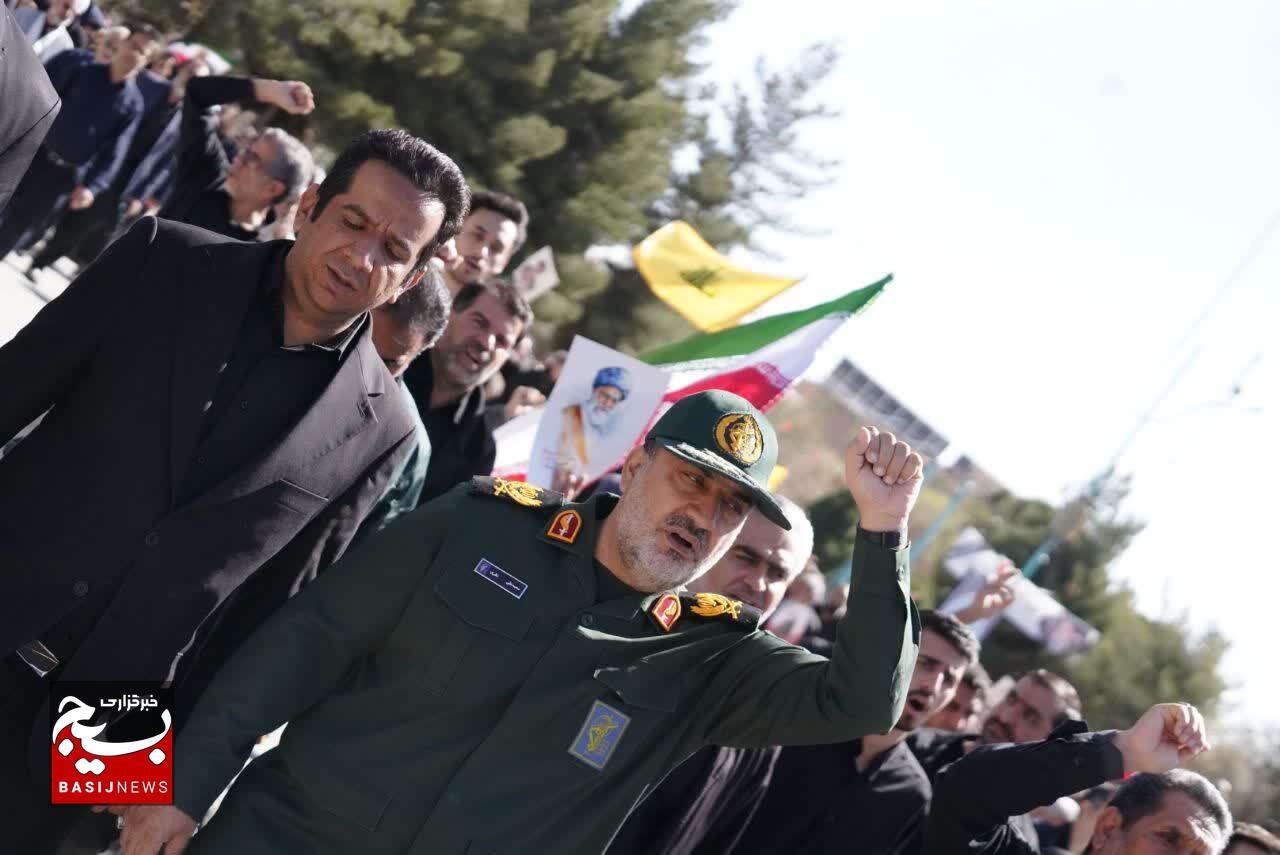 راهپیمایی مردم کرمان علیه جنایات آمریکایی صهیونیستی در کرمان