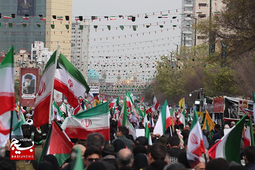 راهپیمایی روز قدس در مشهد برگزار شد
