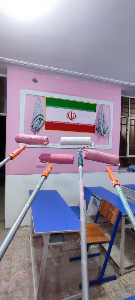 رنگ امید بر دیوارهای عین دو رنگ امید بر دیوارهای عین دو