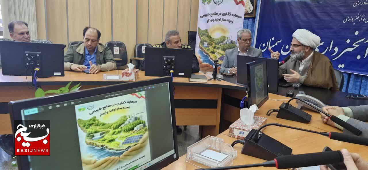 افتتاح و گلنک زنی پروژه‌ها و طرح‌های منابع طبیعی و آبخیزداری در استان سمنان