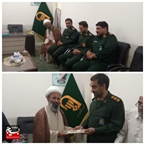 دیدار با امام جمعه شهرستان هامون به‌مناسبت گرامیداشت هفته عقیدتی سیاسی در سپاه و بسیج