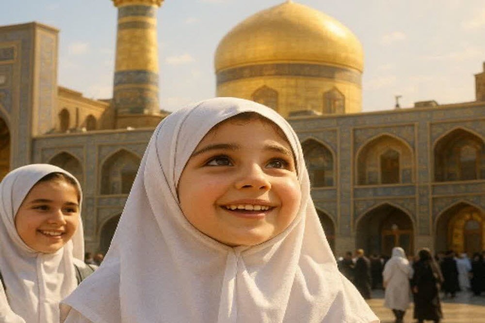 زیارت اول با چشم‌هایی پر از امید؛ هدیه‌ای از قرارگاه شهید ترک به فرشته‌ کوچک