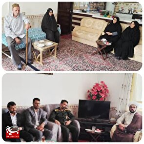 دیدار با خانواده شهید والامقام محمد دانشوری نسب در شهرستان کوهبنان