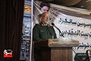 مراسم بزرگداشت شهدای گردان شرافت شوشتر در عملیات بیت المقدس