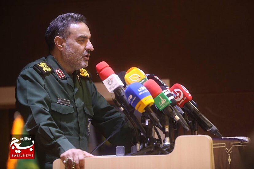 سردار «زهرایی» مسئول سازمان بسیج سازندگی در همایش آبخیز تا جالیز