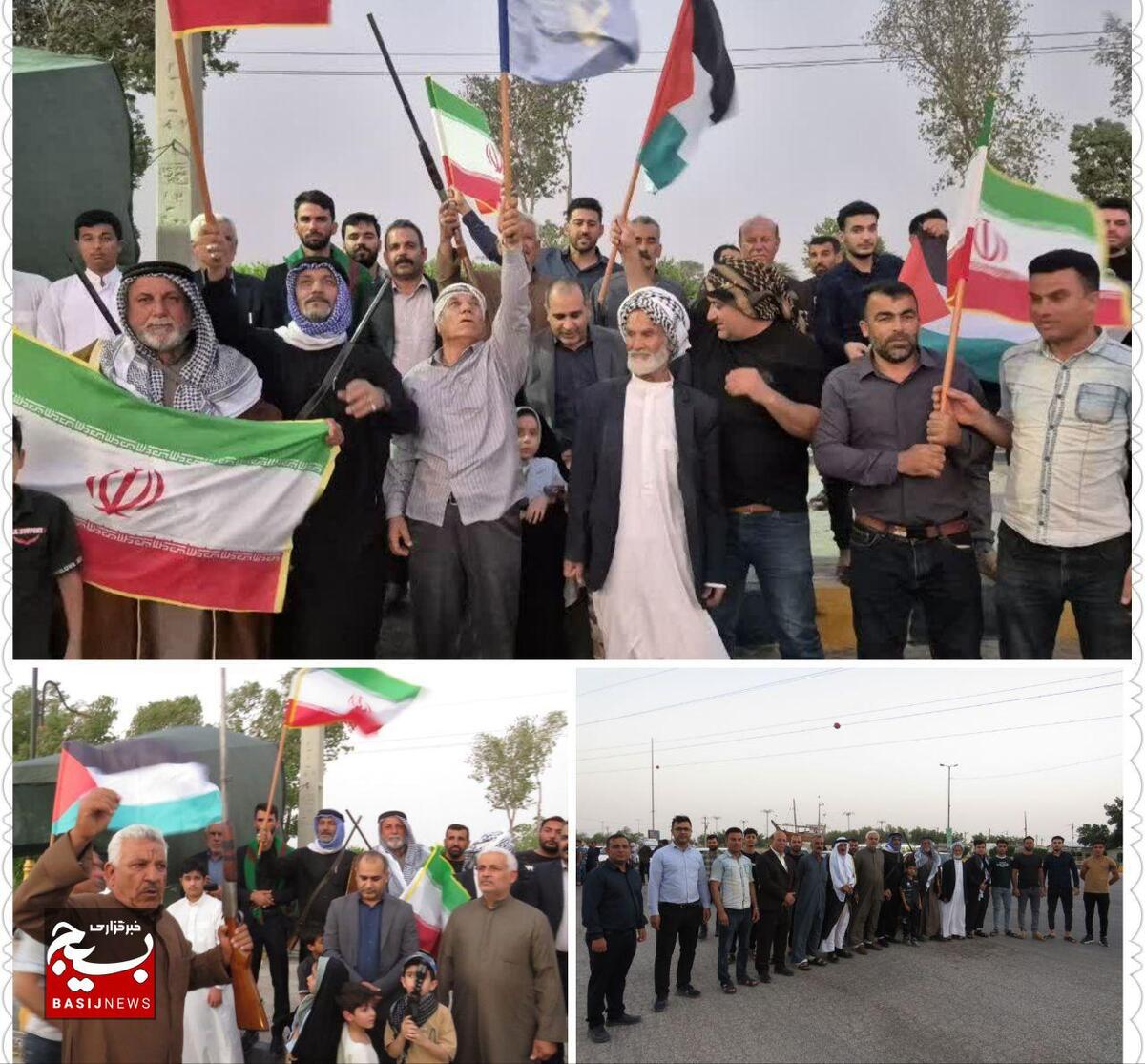 تجدید پیمان طایفه عبادی درهندیجان با آرمانهای انقلاب اسلامی