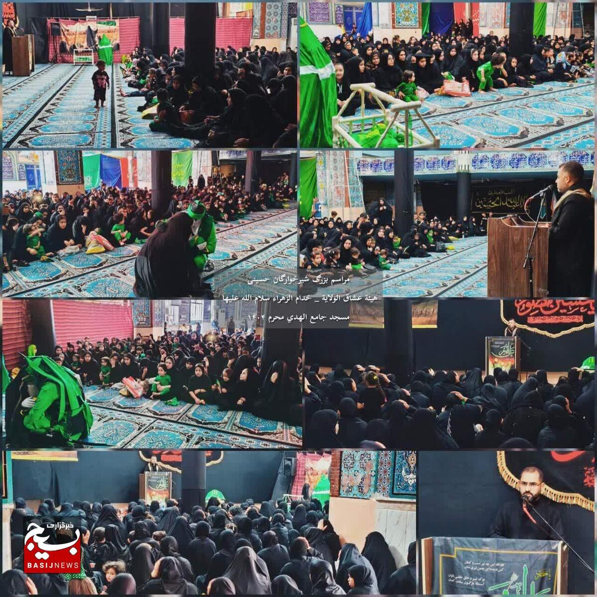 تجدید میثاق شیرخوارگان شهرستان حمیدیه باطفل شش ماهه کربلا