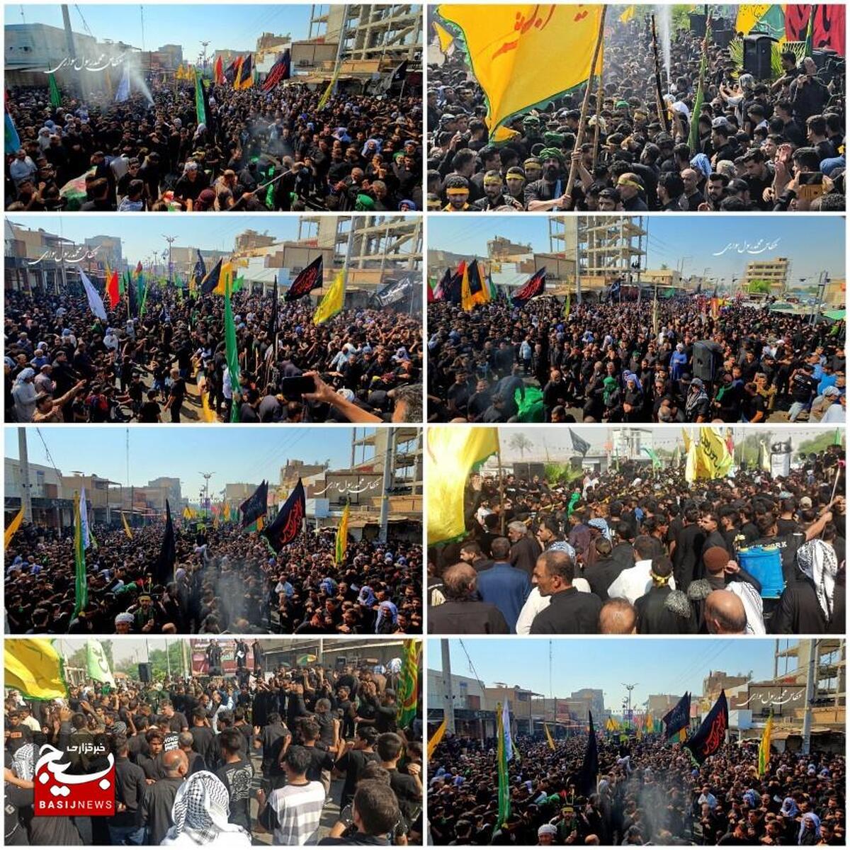 خلق حماسه عباسی در روز هفتم محرم در شهرستان حمیدیه
